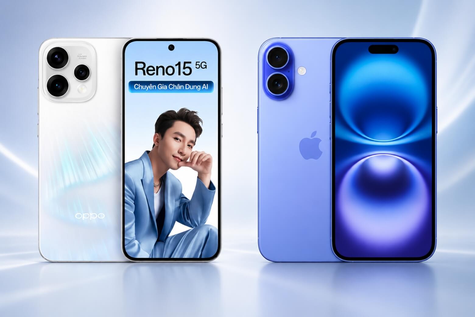 So sánh OPPO Reno15 và iPhone 16: Lựa chọn smartphone nào phù hợp với bạn? 6 So sánh OPPO Reno15 và iPhone 16 tổng quan