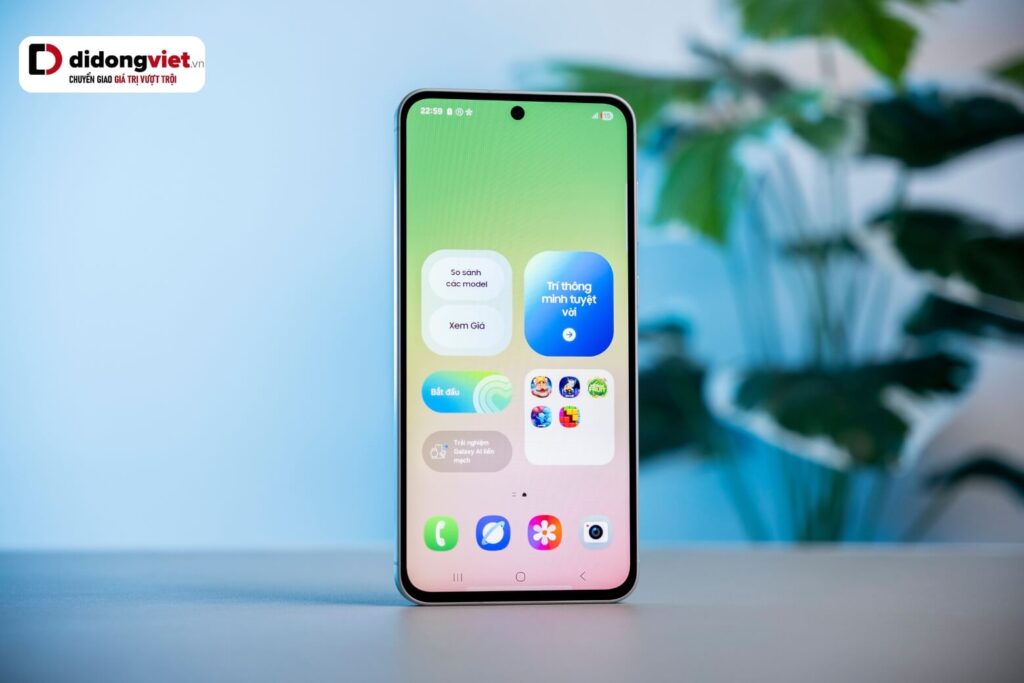 So sánh Redmi Note 15 5G và Samsung A56 từ thiết kế đến hiệu năng 10 Samsung Galaxy A56 nổi bật với khung nhôm, kính Victus+, thiết kế mỏng 7.4mm và khả năng kháng nước IP67 bền bỉ.