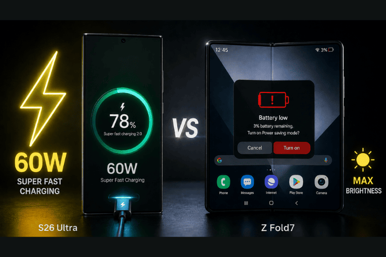 So sánh Samsung Galaxy S26 Ultra và Galaxy Z Fold7: Chọn camera đỉnh cao hay siêu đa nhiệm? 8 So sánh Samsung Galaxy S26 Ultra và Galaxy Z Fold7