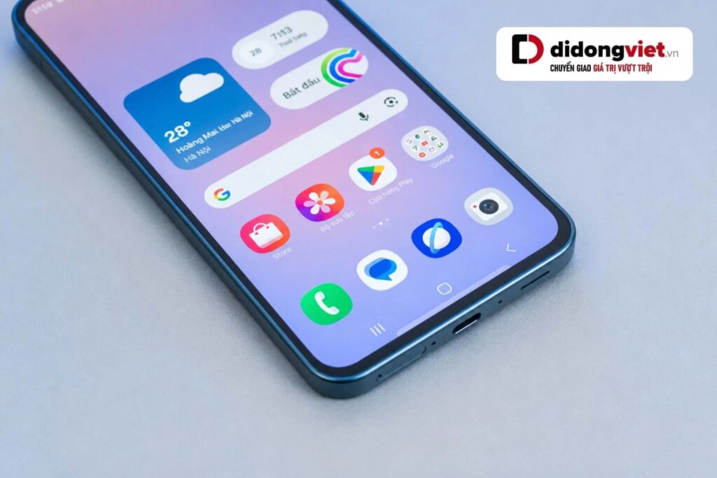 Galaxy A37 mang đến hiệu năng ổn định cùng lợi thế cập nhật phần mềm dài hạn.