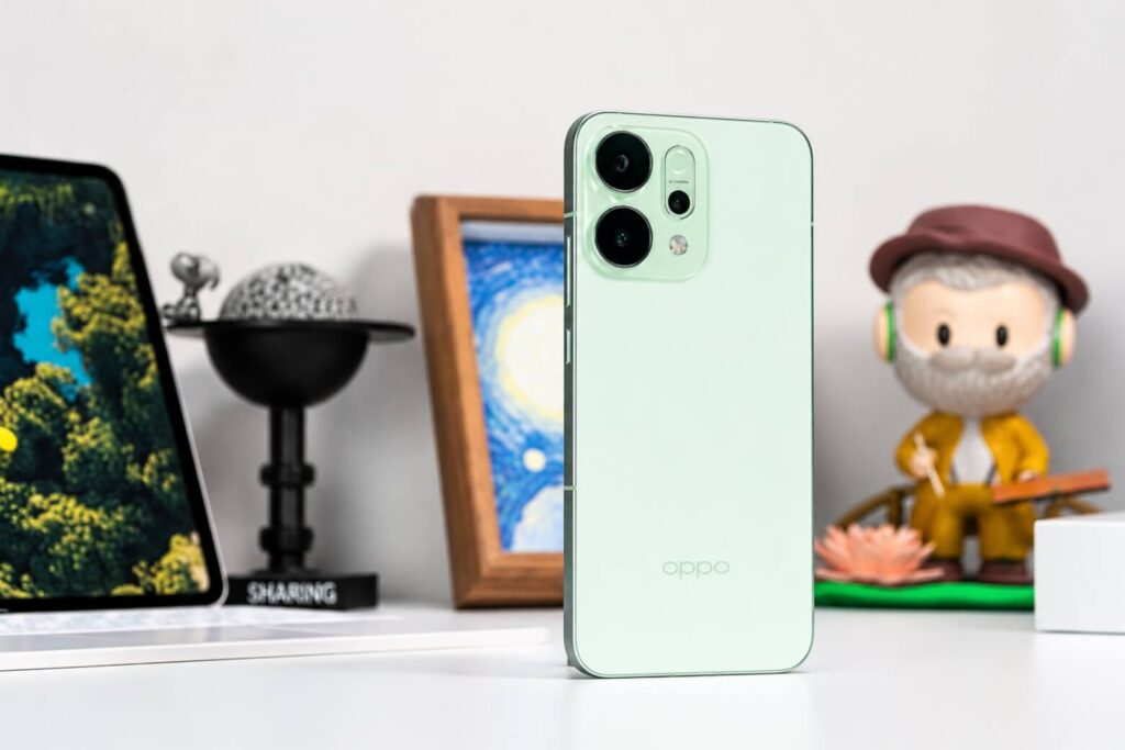 so sánh samsung a57 và oppo reno 14 5g