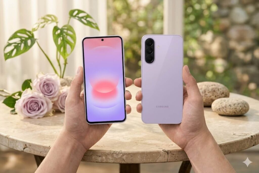 Galaxy A57 nổi bật với màn hình Super AMOLED+ sáng và sắc nét hơn khi sử dụng ngoài trời.