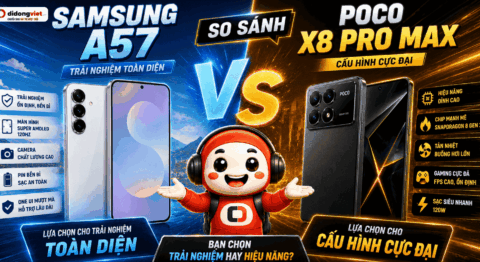 So sánh Samsung A57 và POCO X8 Pro Max