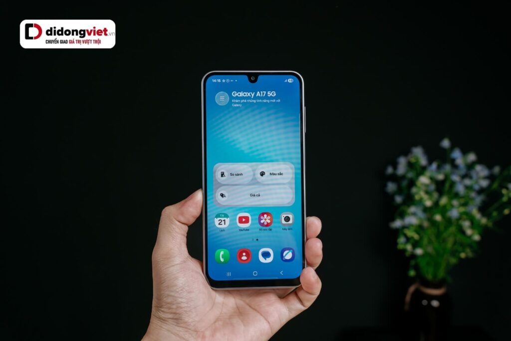 So sánh Samsung Galaxy A17 5G và Redmi Note 14 5G: Chọn bền bỉ hay phá cách? 14 Galaxy A17 5G cho trải nghiệm hiển thị AMOLED 90Hz sống động, xem phim đẹp trong nhà