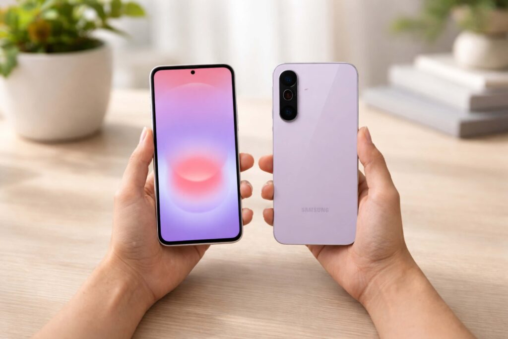 Galaxy A57 nổi bật với thiết kế mỏng nhẹ hơn cùng chuẩn kháng nước IP68 cao cấp.