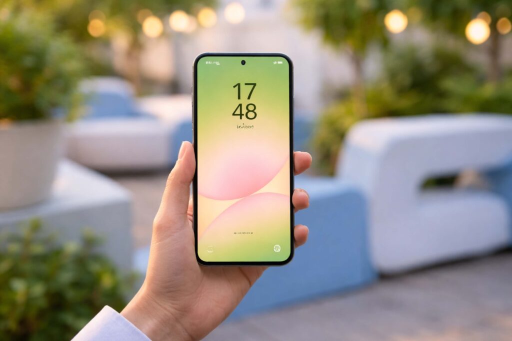 Galaxy A57 nâng cấp màn hình sáng hơn, hiển thị rõ nét ngay cả dưới ánh nắng mạnh.