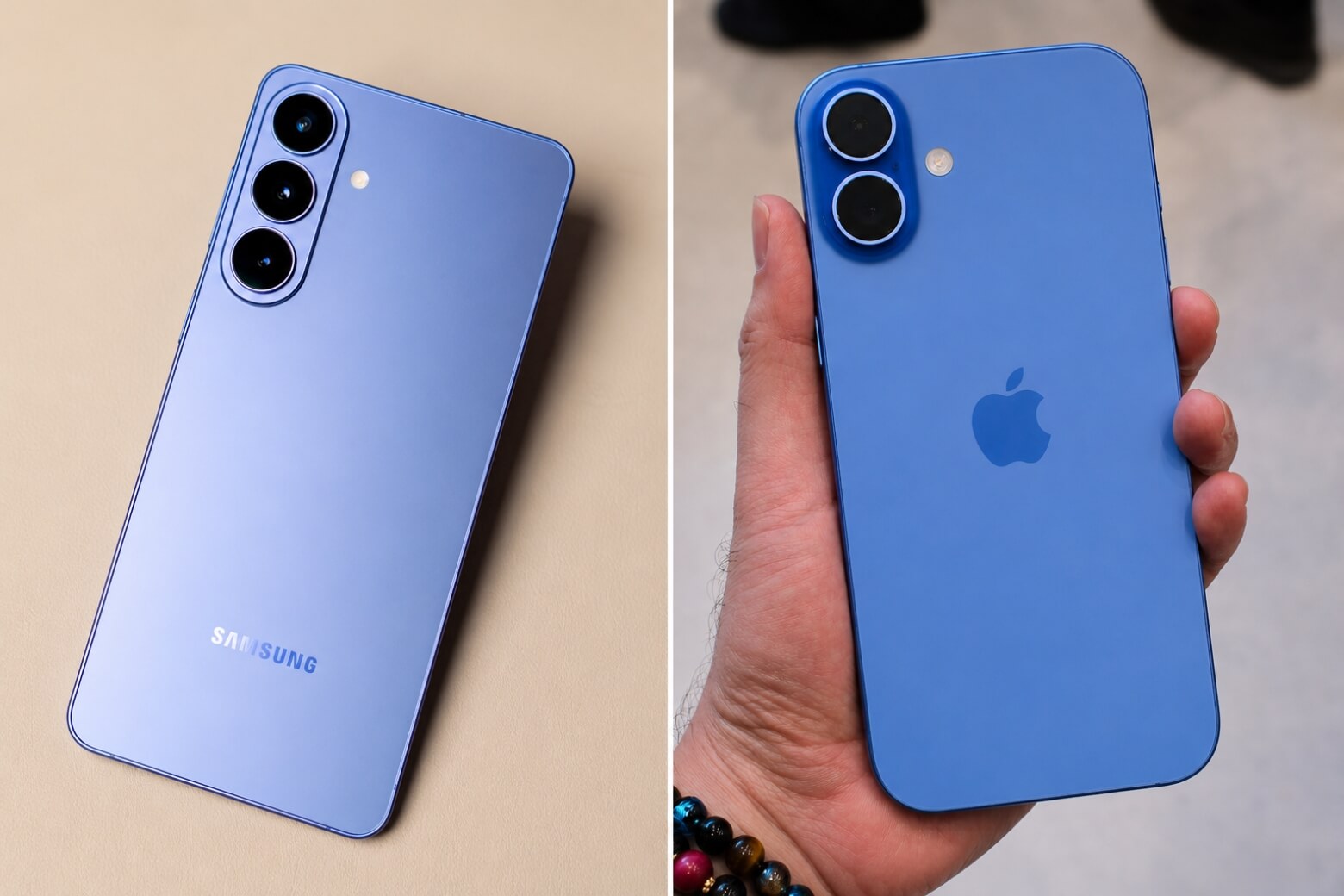 So sánh Samsung Galaxy S26 Plus và iPhone 16 Plus thiết kế