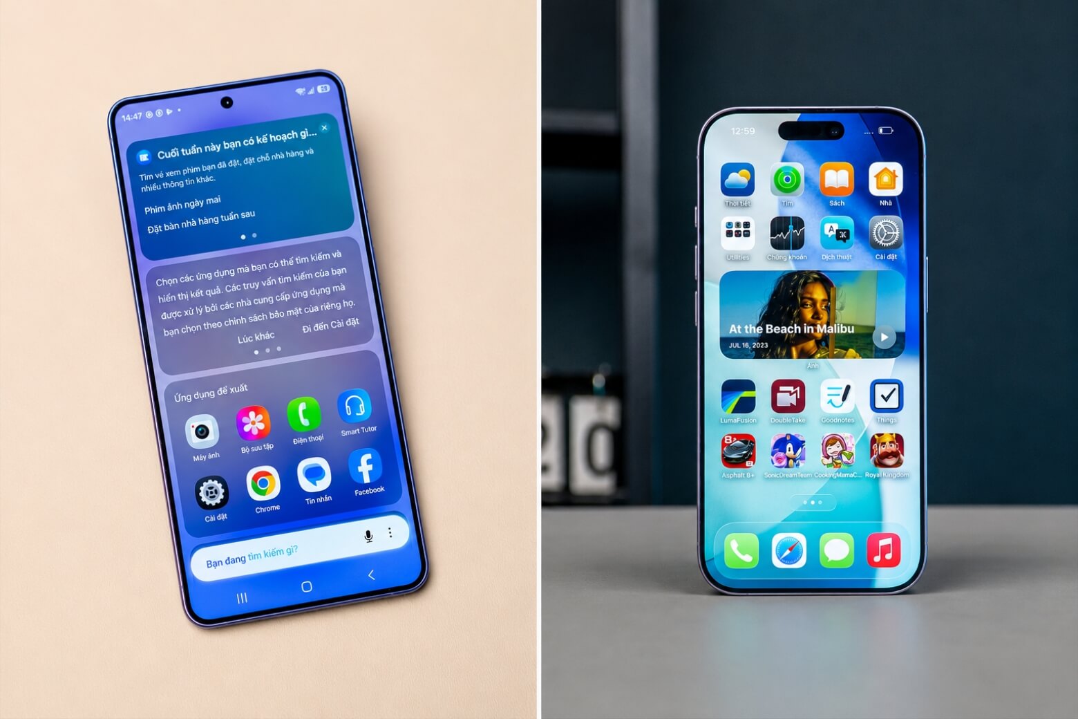 So sánh Samsung Galaxy S26 Plus và iPhone 17 qua trải nghiệm thực tế 10 So sánh Samsung Galaxy S26 Plus và iPhone 17 màn hình