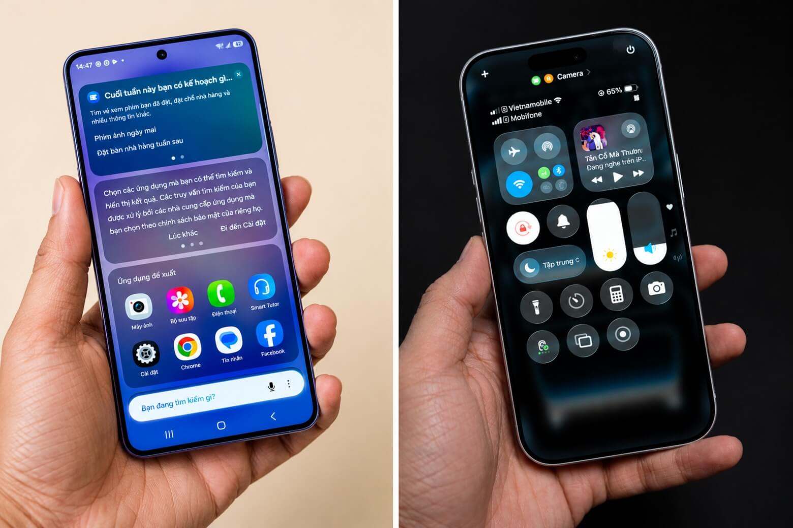 So sánh Samsung Galaxy S26 Plus và iPhone 17 Pro: Đâu là lựa chọn tối ưu? 11 So sánh Samsung Galaxy S26 Plus và iPhone 17 Pro màn hình