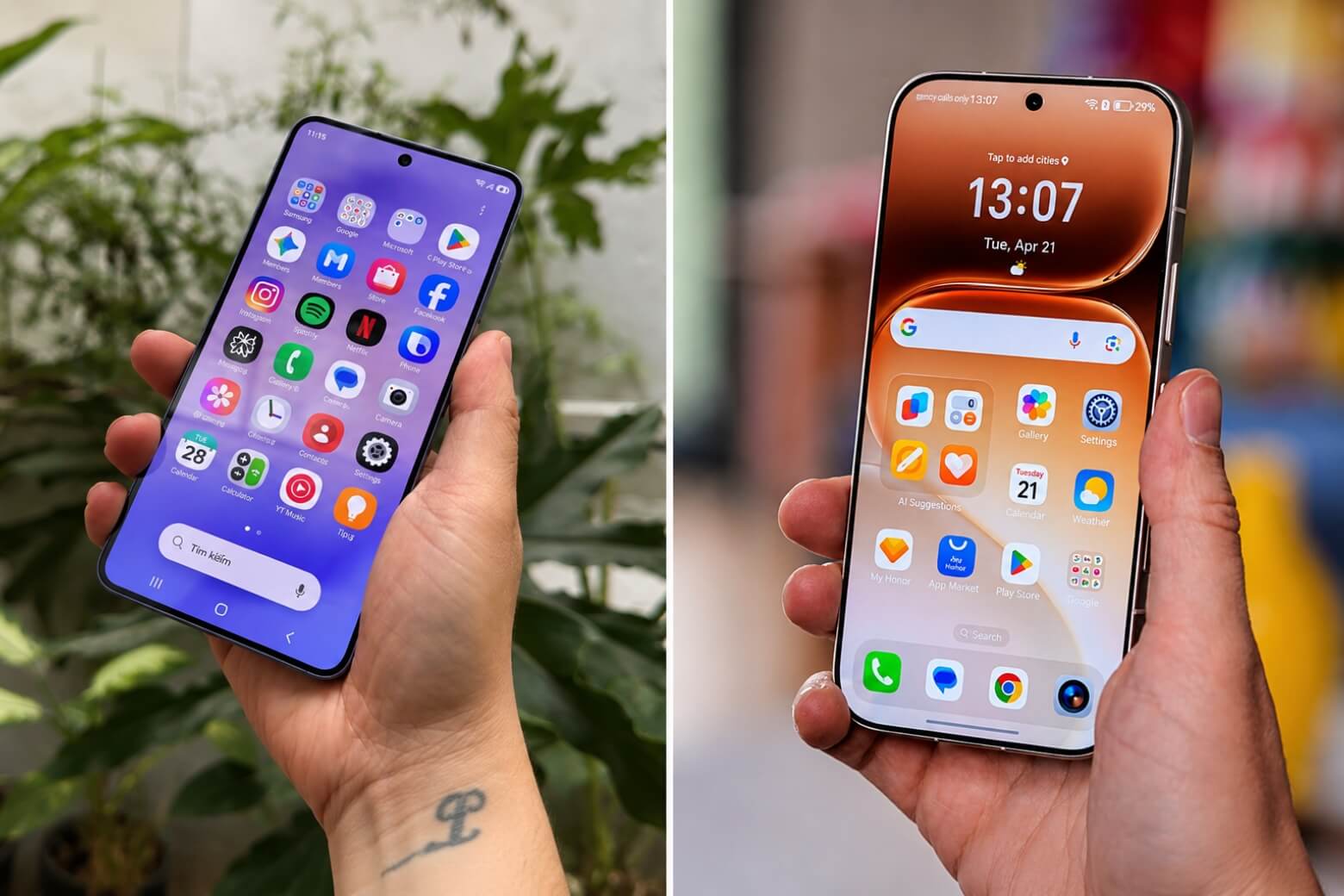 So sánh Samsung Galaxy S26 và Honor 600 Pro màn hình
