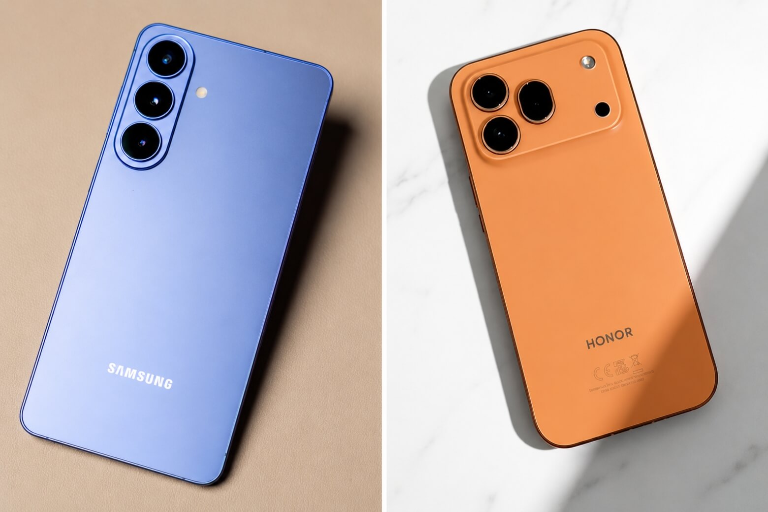 So sánh Samsung Galaxy S26 và Honor 600 Pro thiết kế