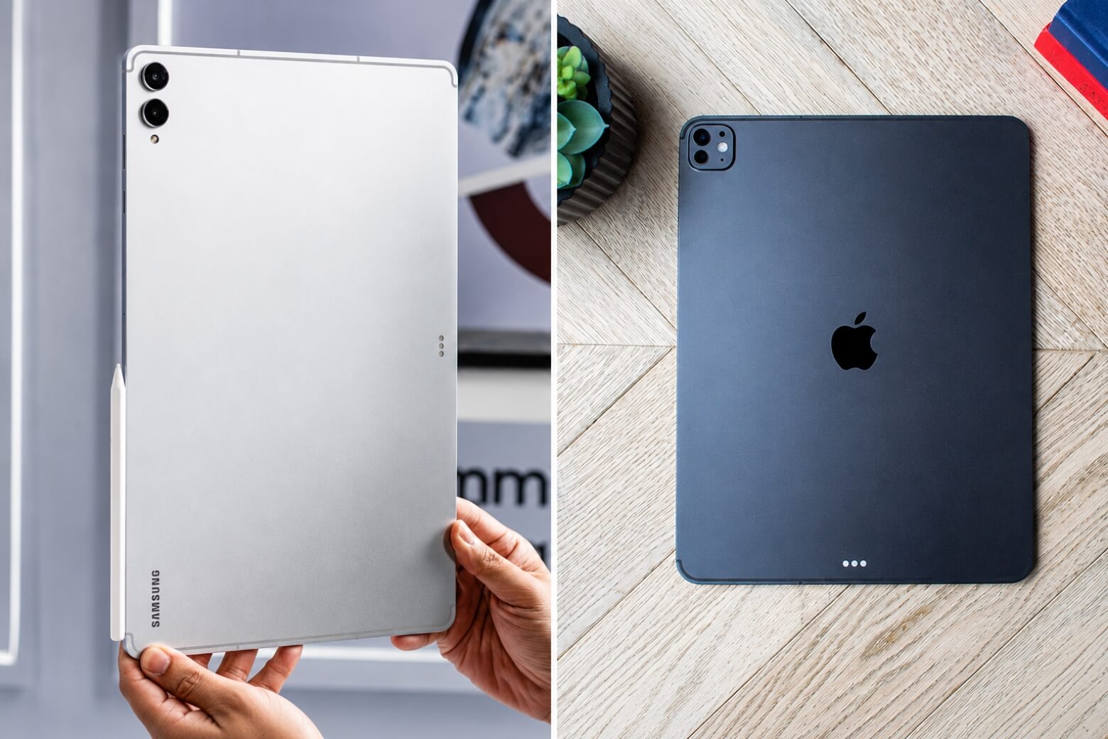 So sánh Samsung Galaxy Tab S11 Ultra và iPad Pro M5: Đâu là tablet thay thế laptop tốt? 12 So sánh Samsung Galaxy Tab S11 Ultra vs iPad Pro M5 thiết kế