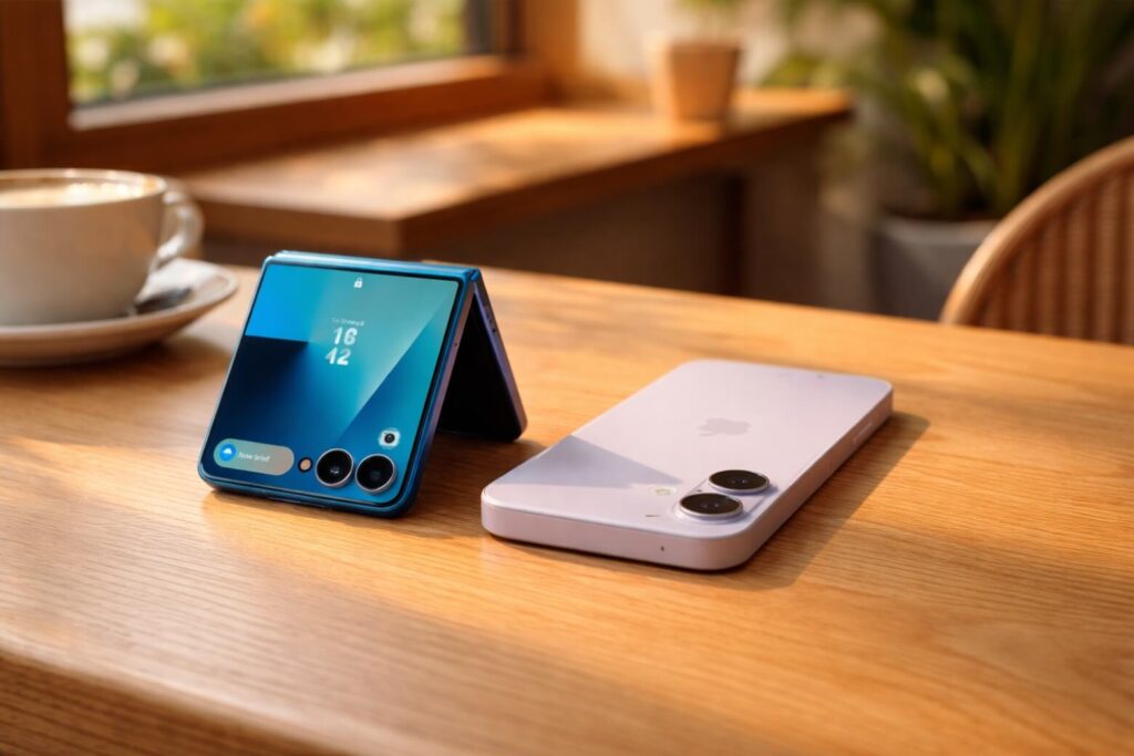 Giữa 2026, chọn Z Flip7 hay iPhone 17 là cân bằng giữa trải nghiệm gập mới và độ ổn định giữ giá.