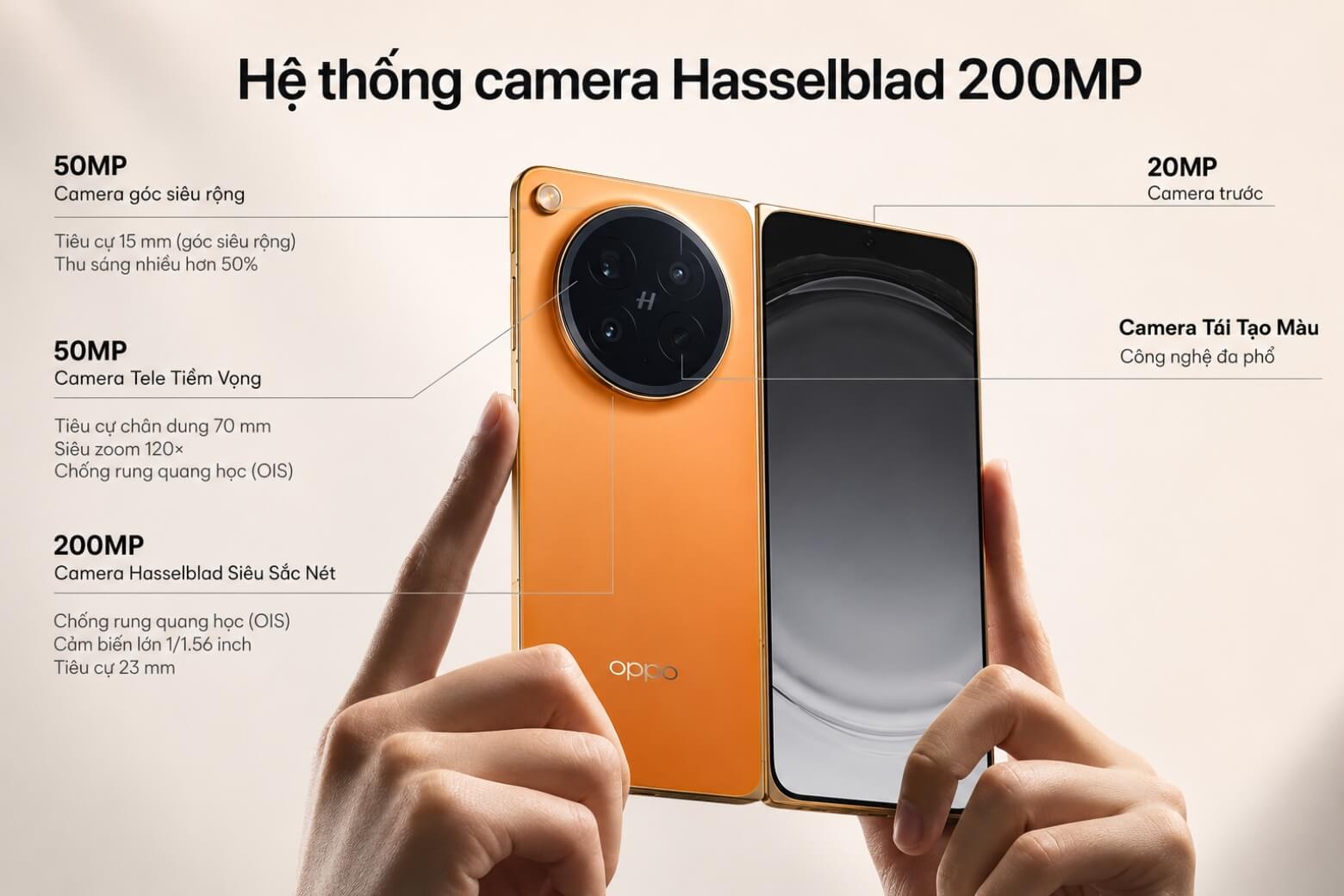 So sánh Samsung Galaxy Z Fold7 và OPPO Find N6 camera