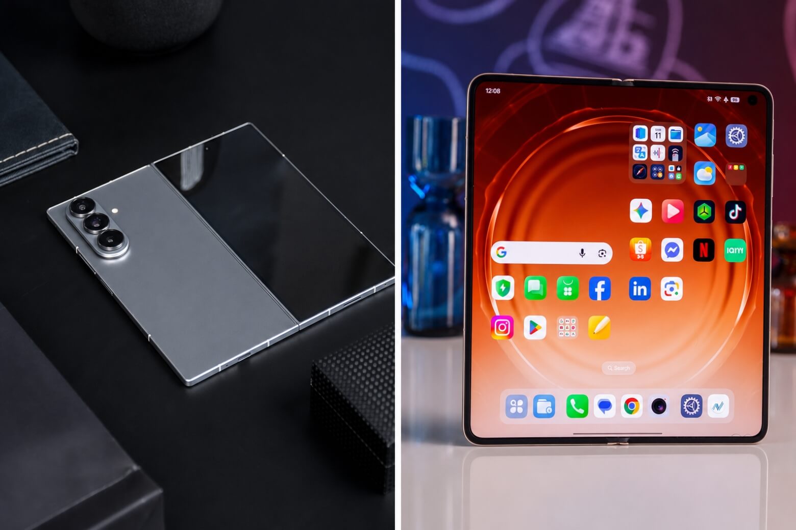 So sánh Samsung Galaxy Z Fold7 và OPPO Find N6 thiết kế