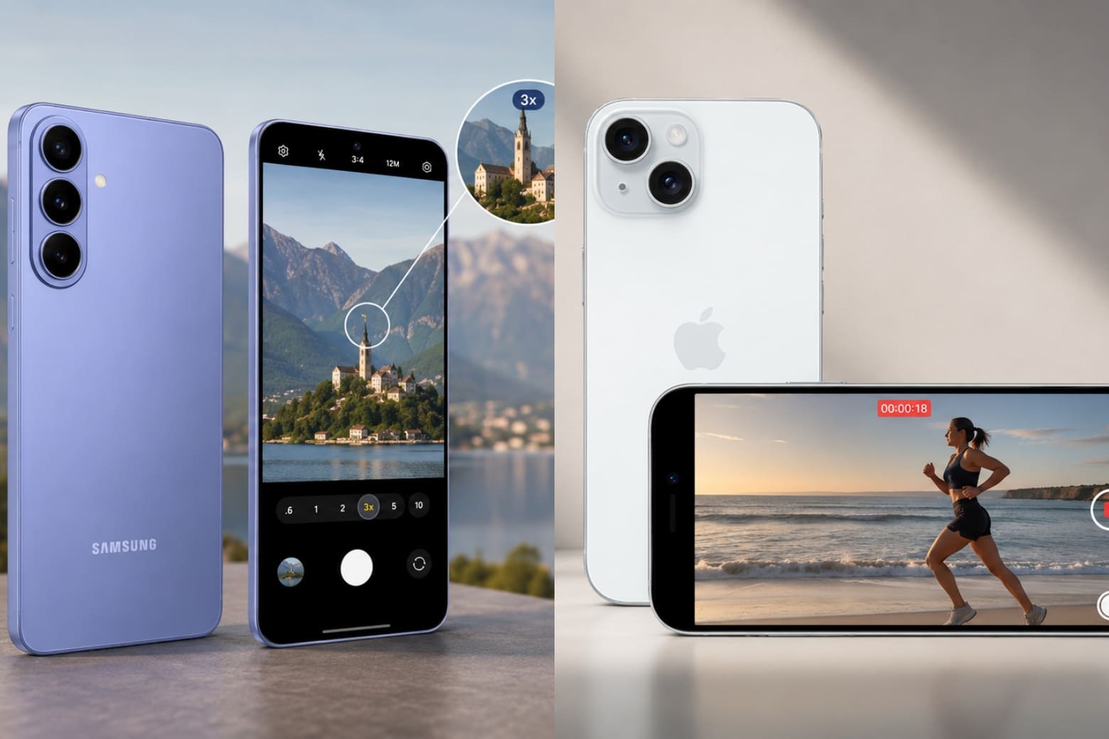 So sánh Samsung Galaxy S26 và iPhone 15 cho nhu cầu sử dụng dài hạn 7 Phân tích cụm camera về khả năng zoom quang học và chất lượng quay video