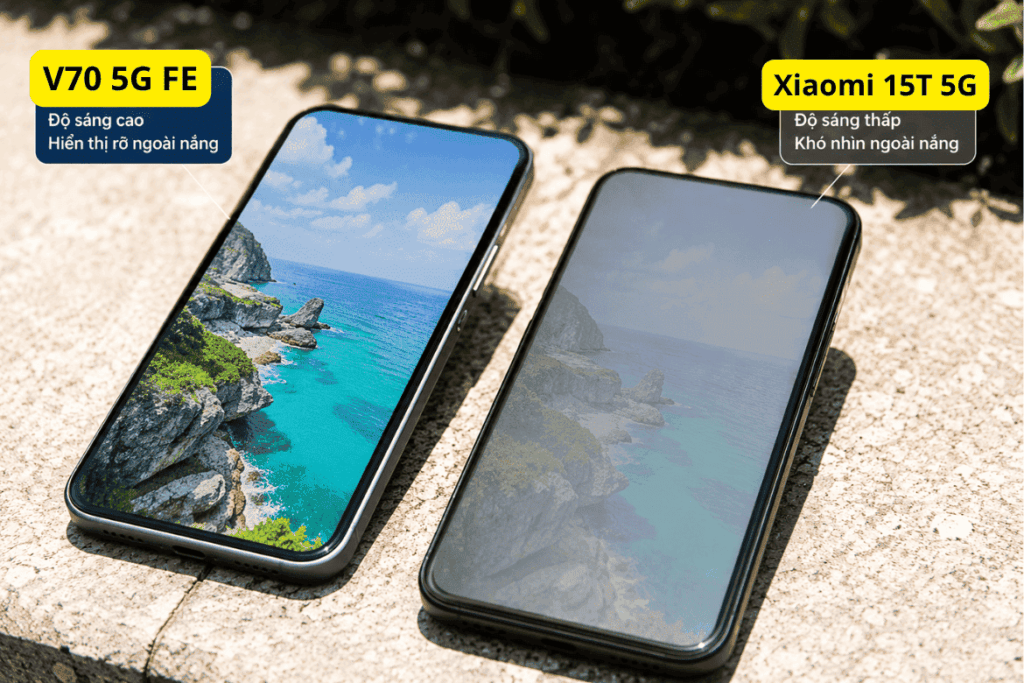 So sánh Xiaomi 15T 5G và vivo V70 FE 5G: Chọn hiệu năng hay pin khủng? 6 So sánh Xiaomi 15T 5G và Vivo V70 FE 5G