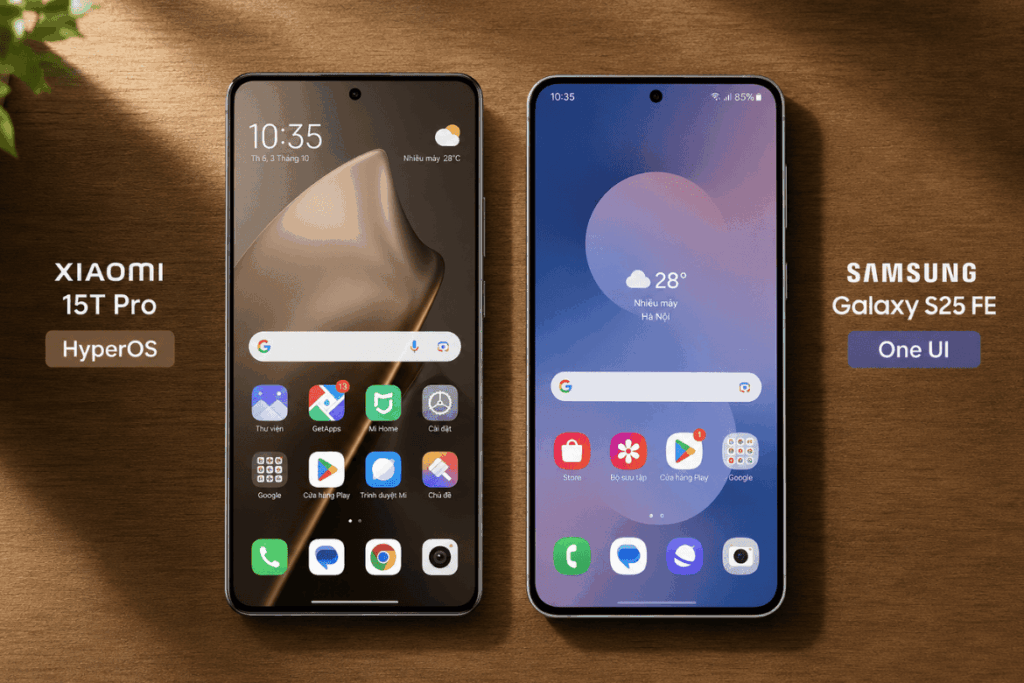 So sánh Xiaomi 15T Pro và Samsung Galaxy S25 FE: Cấu hình thô hay trải nghiệm AI? 5 So sánh Xiaomi 15T Pro và Samsung Galaxy S25 FE