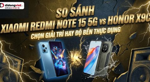 So sánh Xiaomi Redmi Note 15 5G vs Honor X9c