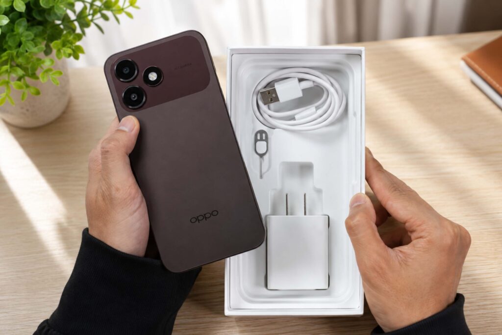 Sạc ngược 5W biến OPPO A6c thành nguồn năng lượng dự phòng tiện lợi trong tình huống khẩn cấp.