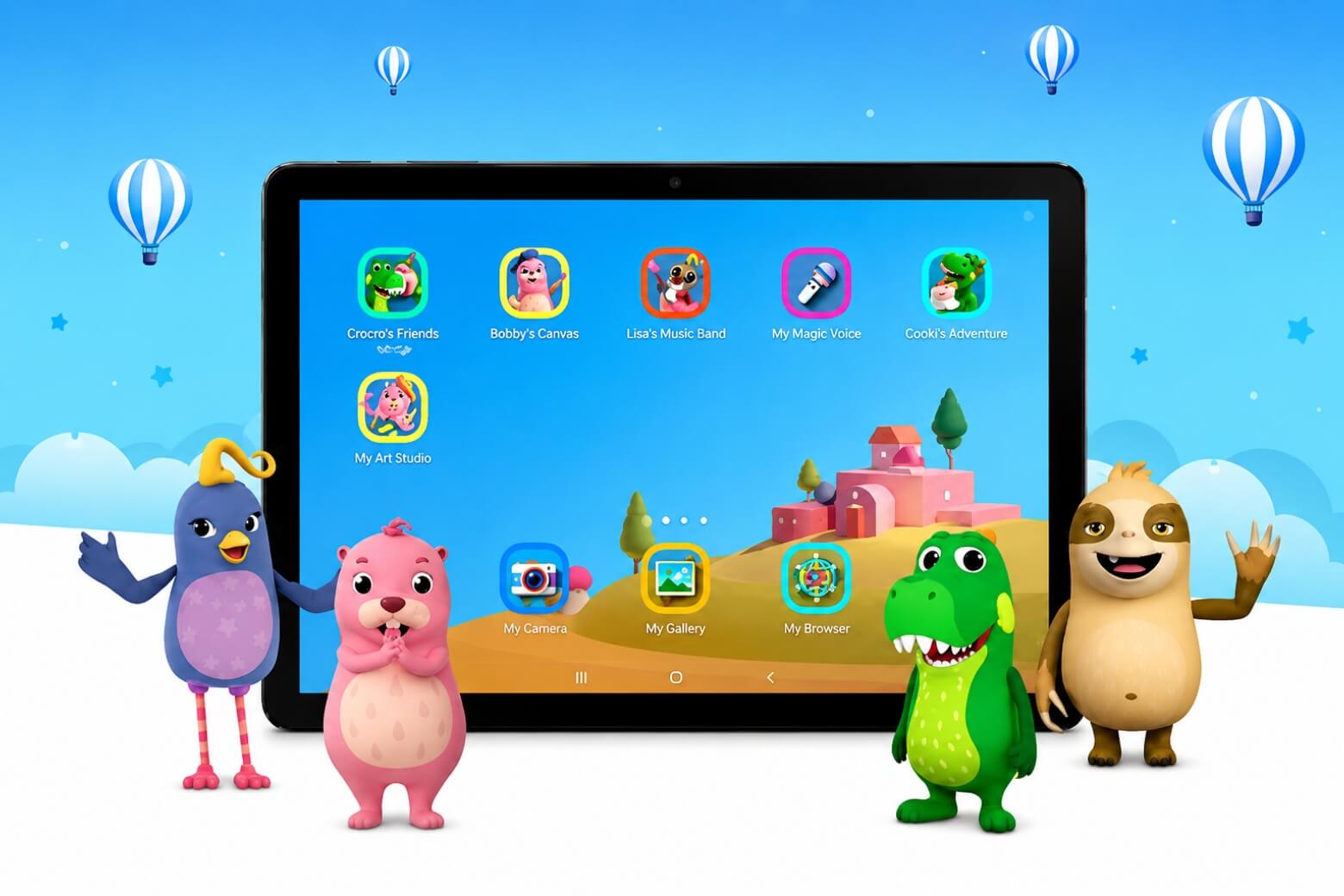 Trên tay Samsung Galaxy Tab A11 hỗ trợ Samsung Kids