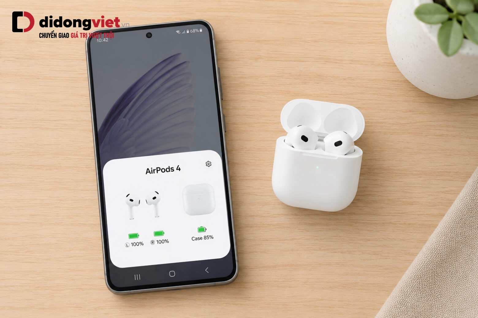Hướng dẫn cách kết nối AirPods 4 với Android và khôi phục tính năng 7 Cách kết nối AirPods 4 với Android xem pin qua app