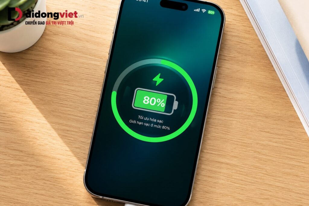Cách nhận biết iPhone sạc đầy pin: 4 dấu hiệu chuẩn xác và giải mã "nghịch lý 80%" 7 iPhone dừng sạc ở 80%? Đây là tính năng bảo vệ pin thông minh, không phải lỗi linh kiện!