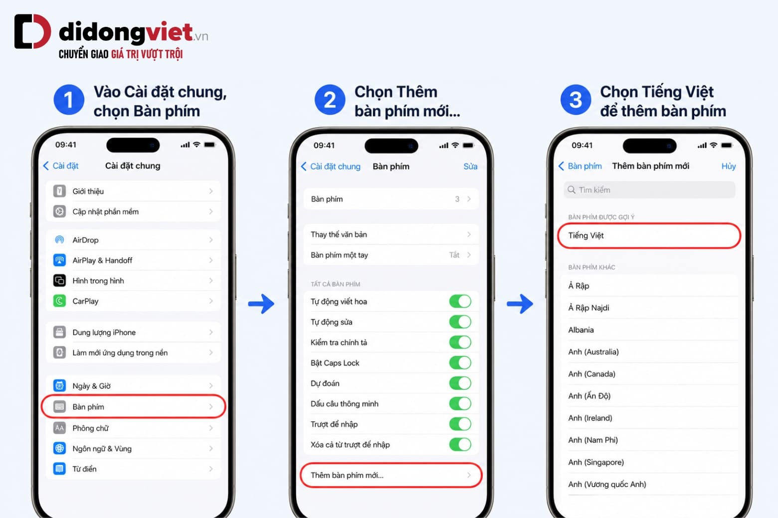 Cách viết chữ có dấu trên điện thoại iPhone đơn giản (Cập nhật iOS mới) 4 Thiết lập bàn phím tiếng Việt trên iPhone chỉ với vài thao tác đơn giản