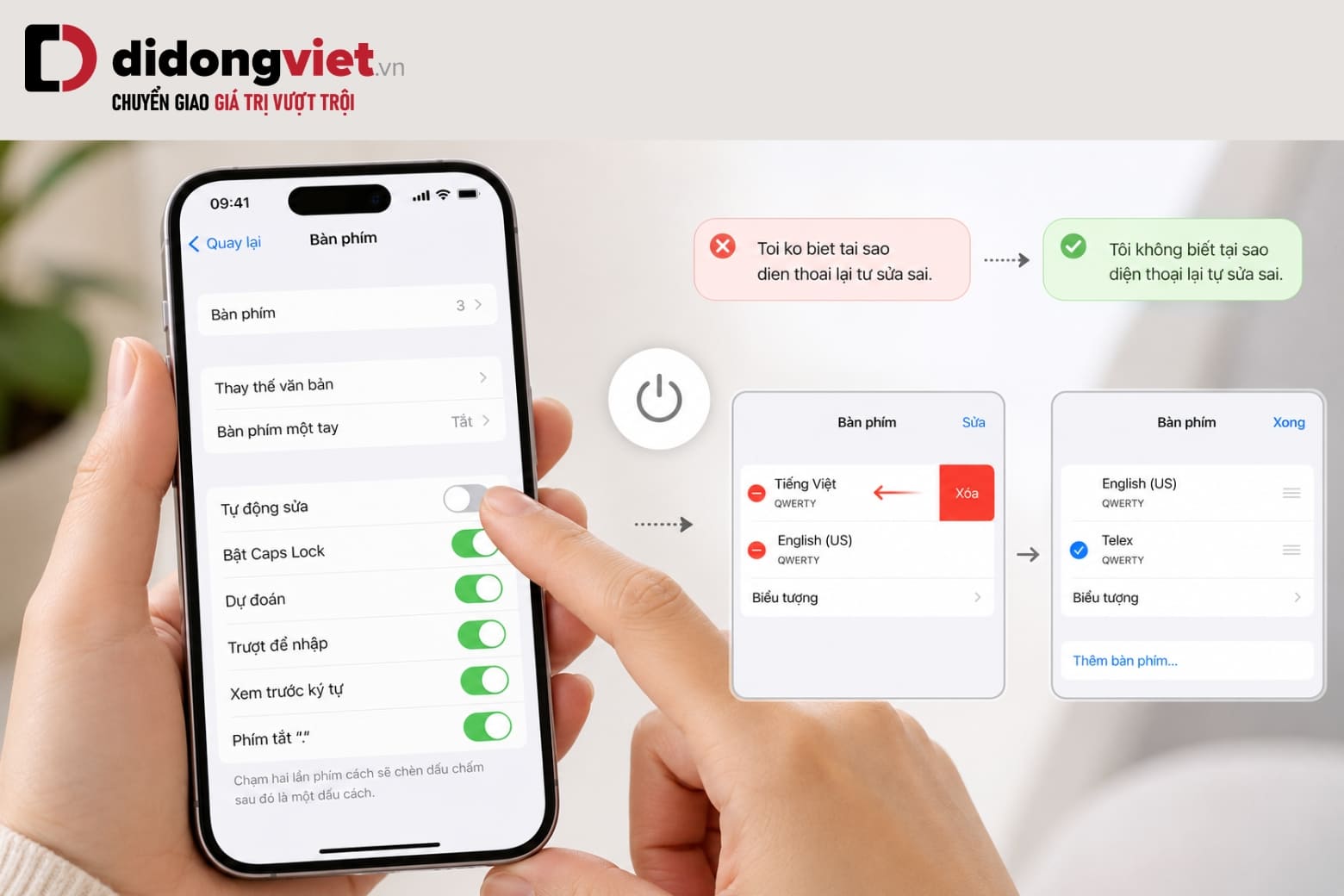 Cách viết chữ có dấu trên điện thoại iPhone đơn giản (Cập nhật iOS mới) 6 Khắc phục lỗi gõ tiếng Việt và tự động sửa chữ hiệu quả trên iPhone