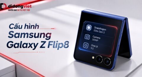 Rò rỉ cấu hình Samsung Galaxy Z Flip8: Mỏng 6.1mm, FlexWindow 4.1 inch và camera 50MP