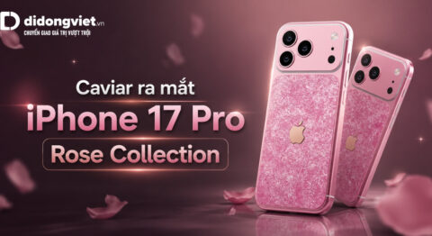 Caviar trình làng bộ sưu tập iPhone 17 Pro Rose Collection mạ vàng và đính kim cương, giá hơn 500 triệu đồng