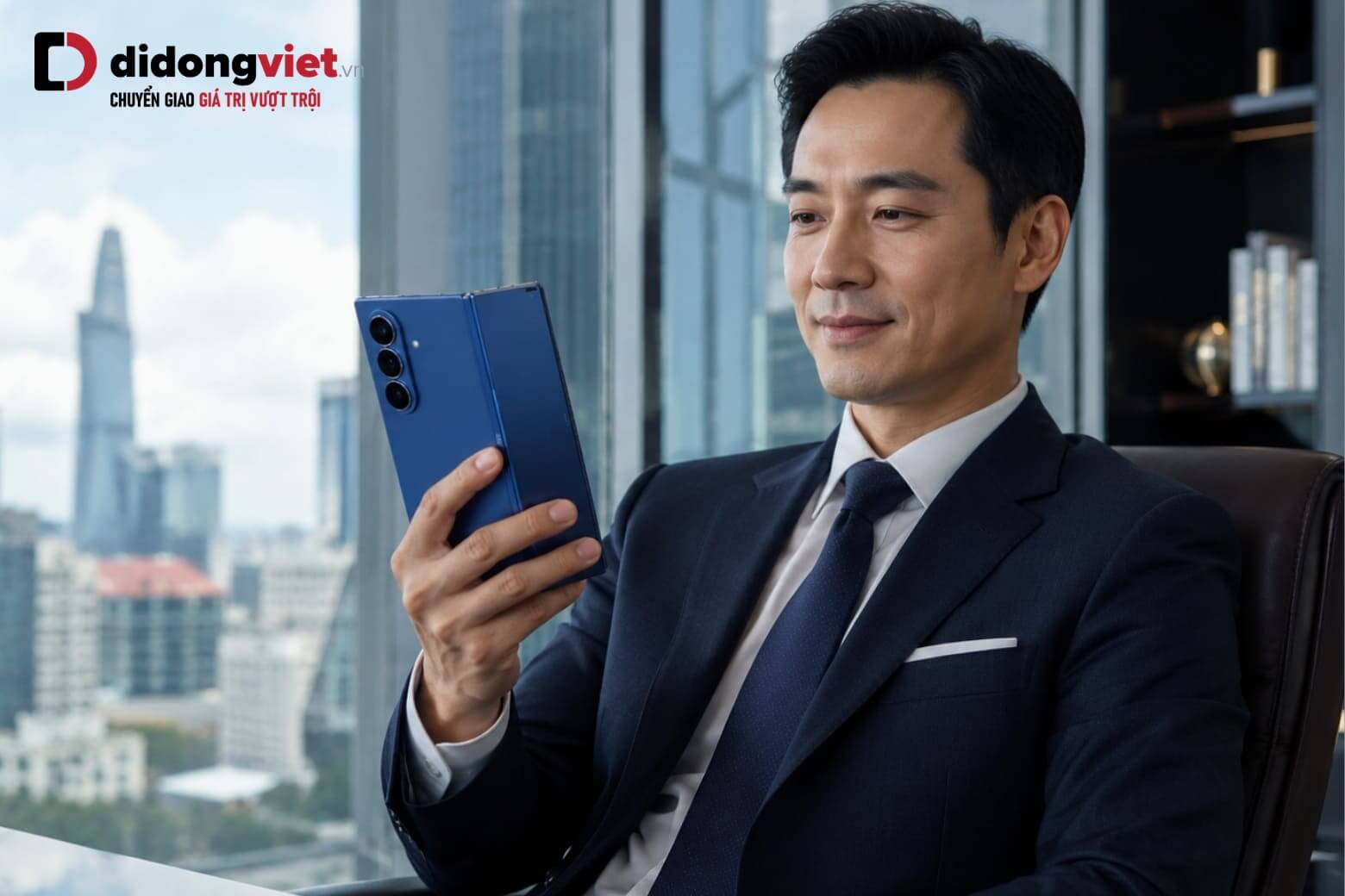Có nên mua Galaxy Z Fold8 Ultra và đánh giá mẫu flagship qua các nguồn tin rò rỉ 5 Doanh nhân thao tác công việc mượt mà bằng một tay trên Galaxy Z Fold8 Ultra siêu mỏng