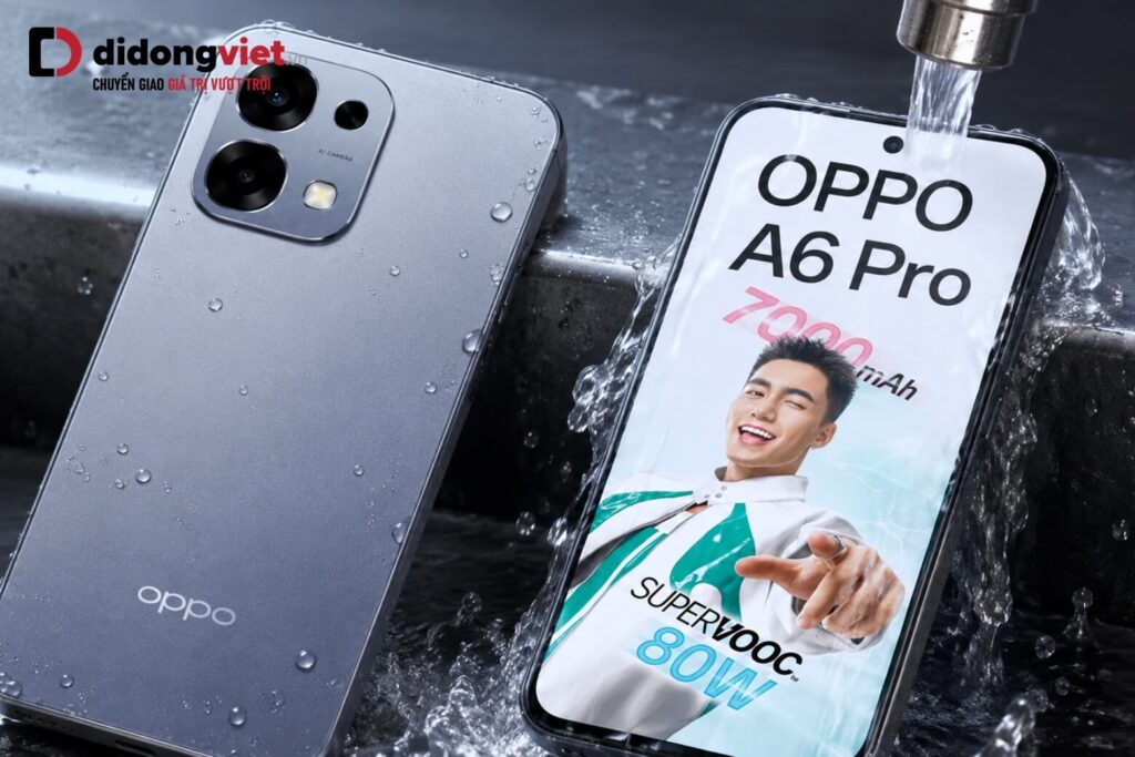 Có nên mua OPPO A6 Pro? Đánh giá thực tế và định vị nhu cầu trước khi xuống tiền 6 Đánh giá OPPO A6 Pro qua thiết kế mặt lưng và khả năng kháng nước thực tế