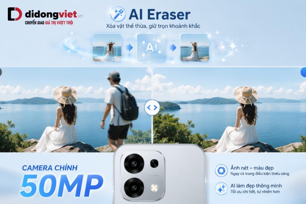 Có nên mua OPPO A6 Pro? Đánh giá thực tế và định vị nhu cầu trước khi xuống tiền 7 Camera 50MP kết hợp AI thông minh mang đến trải nghiệm chụp ảnh thực dụng hằng ngày.