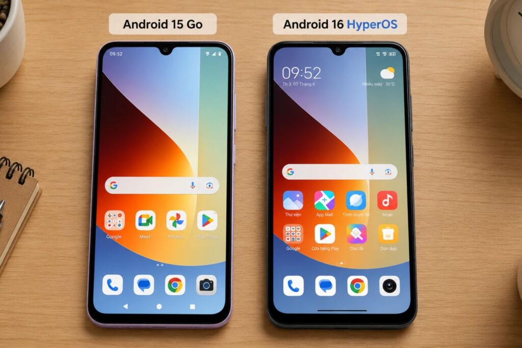 Có nên mua Xiaomi Redmi A7 để phục vụ chạy xe công nghệ cả ngày dài? 7 So sánh giao diện màn hình giữa bản tiêu chuẩn và bản nâng cấp Pro