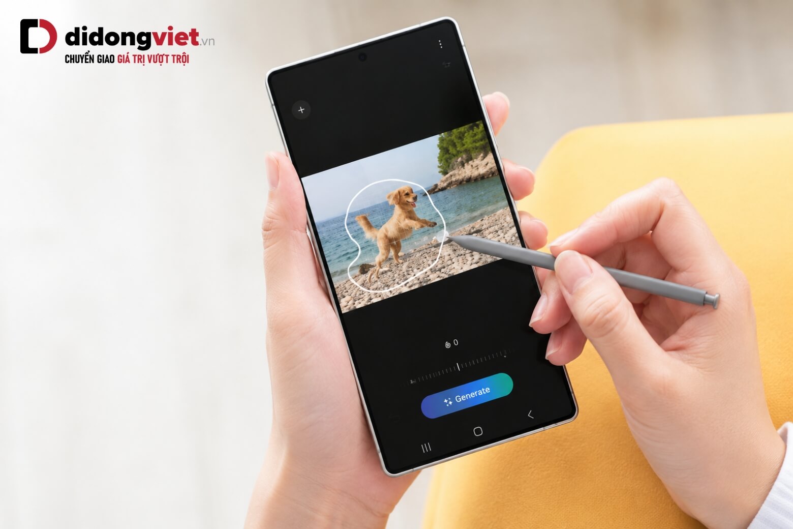 Trải nghiệm công cụ AI Creative Studio trên Samsung Galaxy S26 Series 6 Creative Studio trên Samsung Galaxy S26 Series xóa vật thể AI