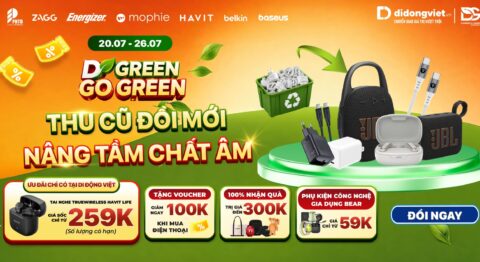 D Green Go Green: Thu Cũ Đổi Mới – Nâng Tầm Chất Âm Tuần 3 Tháng 7 (20.07 – 26.07) D Green Go Green Tuần 3 tháng 7 2026