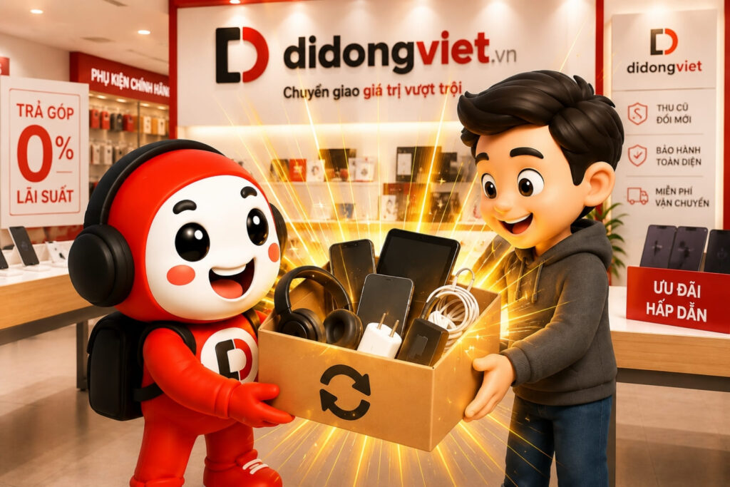 Khởi Động D Green Go Green Tuần 1/7/2026 (07/07 - 12/07): Thu Cũ Đổi Mới Phụ Kiện, Săn Deal Xanh Giảm Sốc 5 D Green Go Green Tháng 1 - Tuần 1 7/7 - 12/7