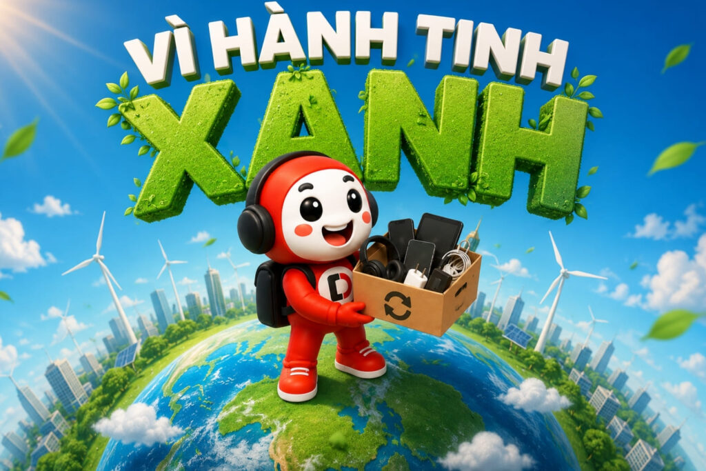 Khởi Động D Green Go Green Tuần 1/7/2026 (07/07 - 12/07): Thu Cũ Đổi Mới Phụ Kiện, Săn Deal Xanh Giảm Sốc 4 D Green Go Green Tháng 1 - Tuần 1 7/7 - 12/7