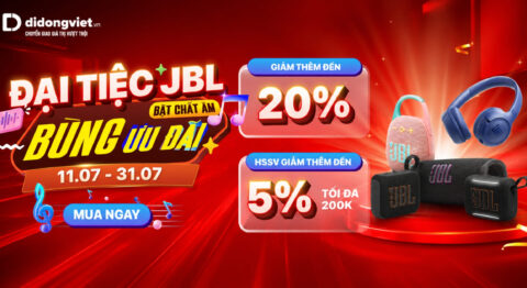 Đại tiệc JBL - Di Động Việt - Giảm đến 20%