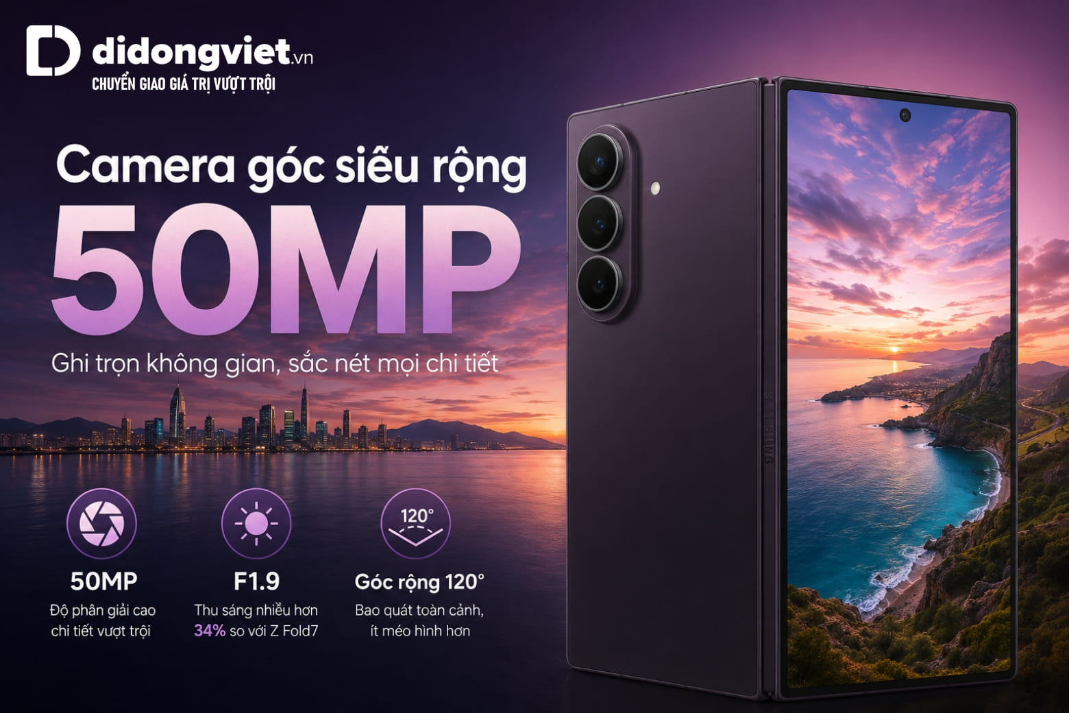 Đánh giá camera Samsung Z Fold8 Ultra: Nâng cấp nào đáng chú ý? 10 Camera siêu rộng 50MP mở rộng khung hình và cải thiện chụp thiếu sáng
