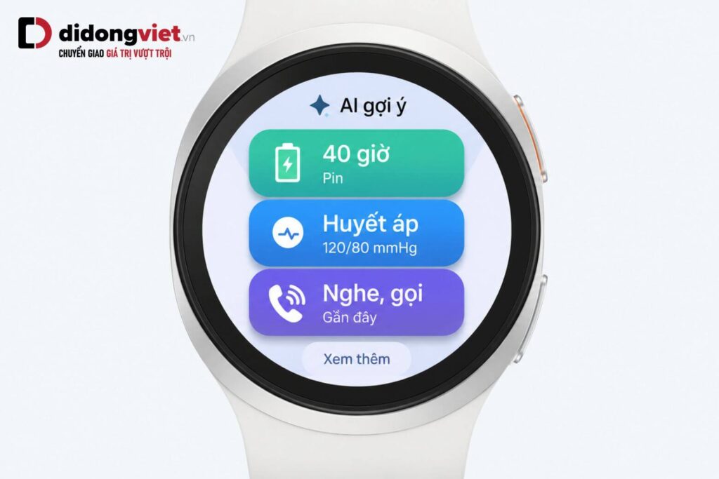 Đánh giá hiệu năng Samsung Galaxy Watch9 với vi xử lý Snapdragon Wear Elite và thời lượng pin thực tế 5 Màn hình hiển thị giao diện Generative AI Tile mượt mà trên Samsung Galaxy Watch9 nhờ chip Snapdragon Wear Elite