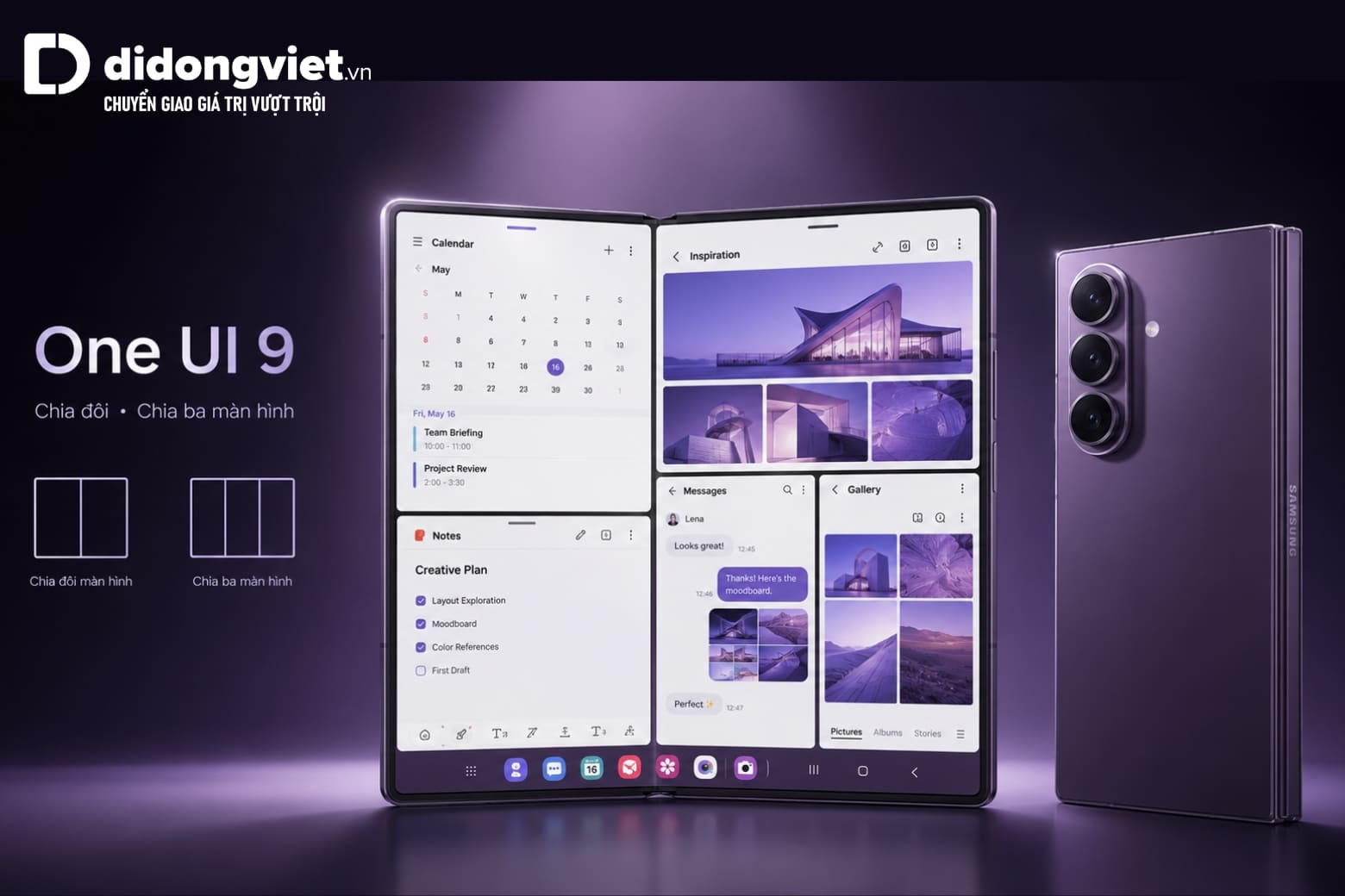 Đánh giá hiệu năng Samsung Z Fold8 Ultra: Sức mạnh chuẩn Ultra 9 Giao diện One UI 9 giúp quản lý nhiều cửa sổ nhanh chóng và trực quan