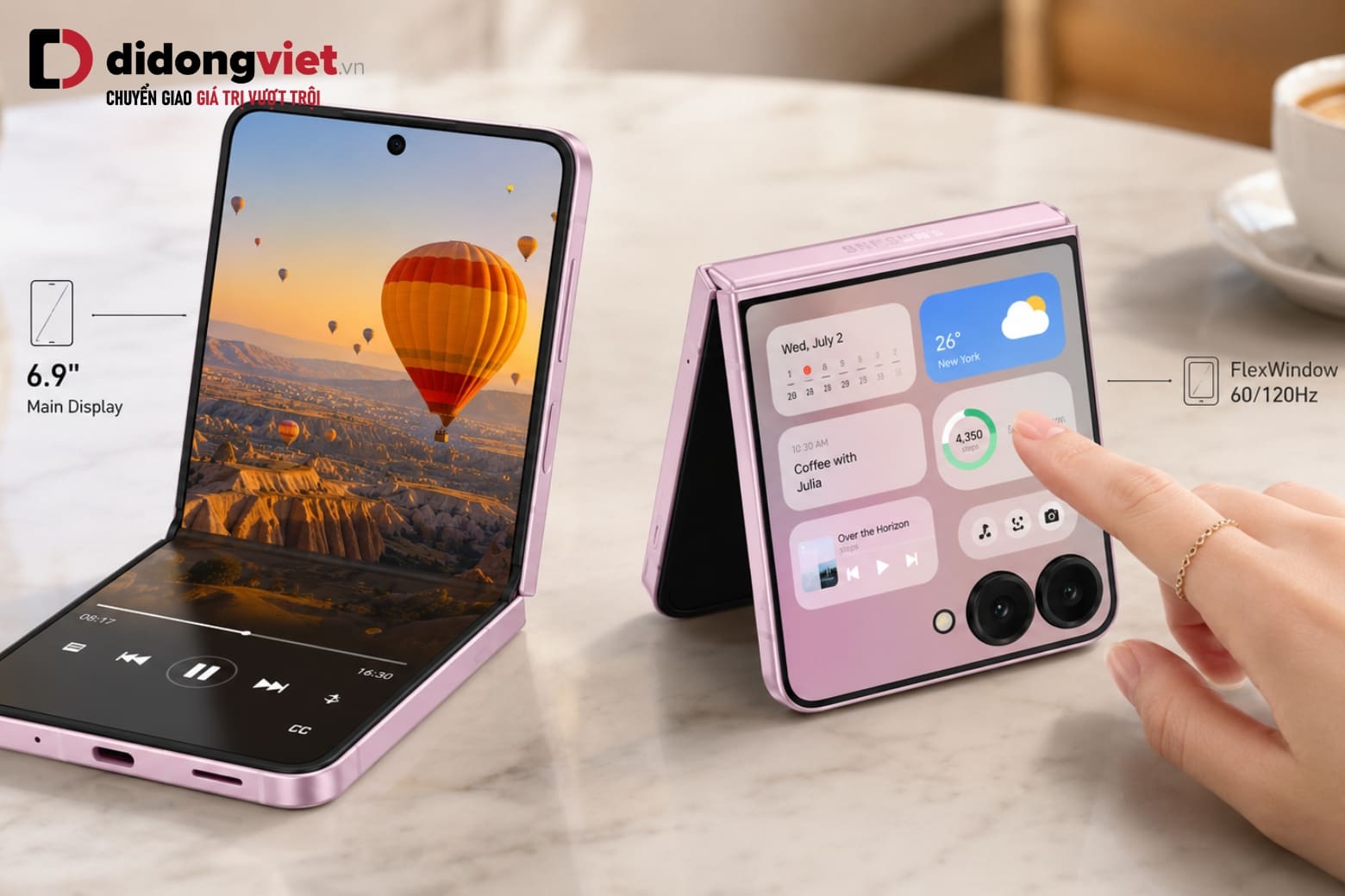 Đánh giá màn hình Samsung Z Flip8: Sáng rõ và tiện dụng 6 Không gian hiển thị rộng giúp xem phim, đọc nội dung và làm việc thoải mái hơn