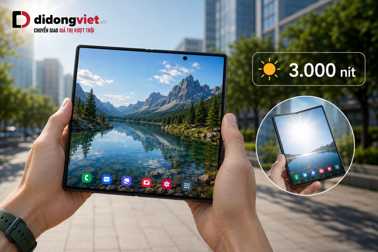 Đánh giá màn hình Samsung Z Fold8 Ultra: Có thật sự vượt trội trong phân khúc? 10 Độ sáng cao giúp màn hình hiển thị rõ ràng trong nhiều điều kiện ánh sáng