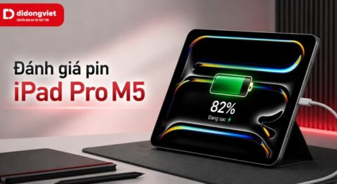 đánh giá pin iPad Pro M5
