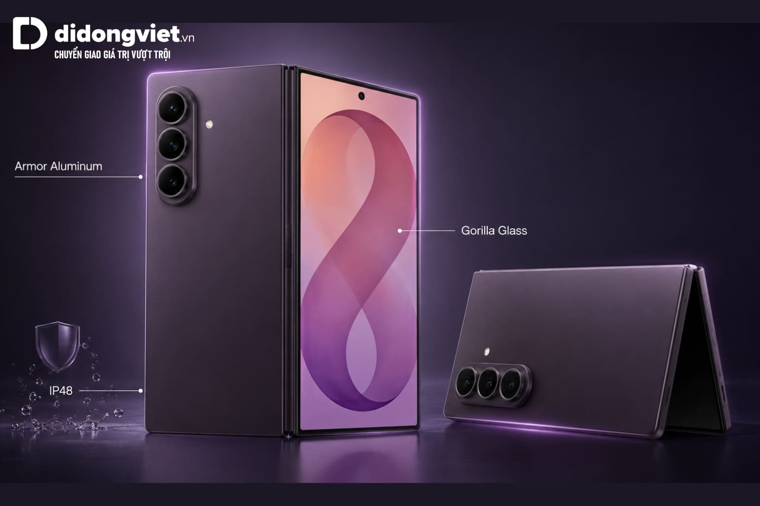 Đánh giá thiết kế Samsung Z Fold8 Ultra với thân máy siêu mỏng và sự đánh đổi thực tế 8 Hệ thống vật liệu cao cấp giúp thiết bị bền bỉ trước các tác động thường ngày