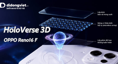 HoloVerse 3D trên OPPO Reno16 F: Đột phá quang học hay chiêu trò marketing?