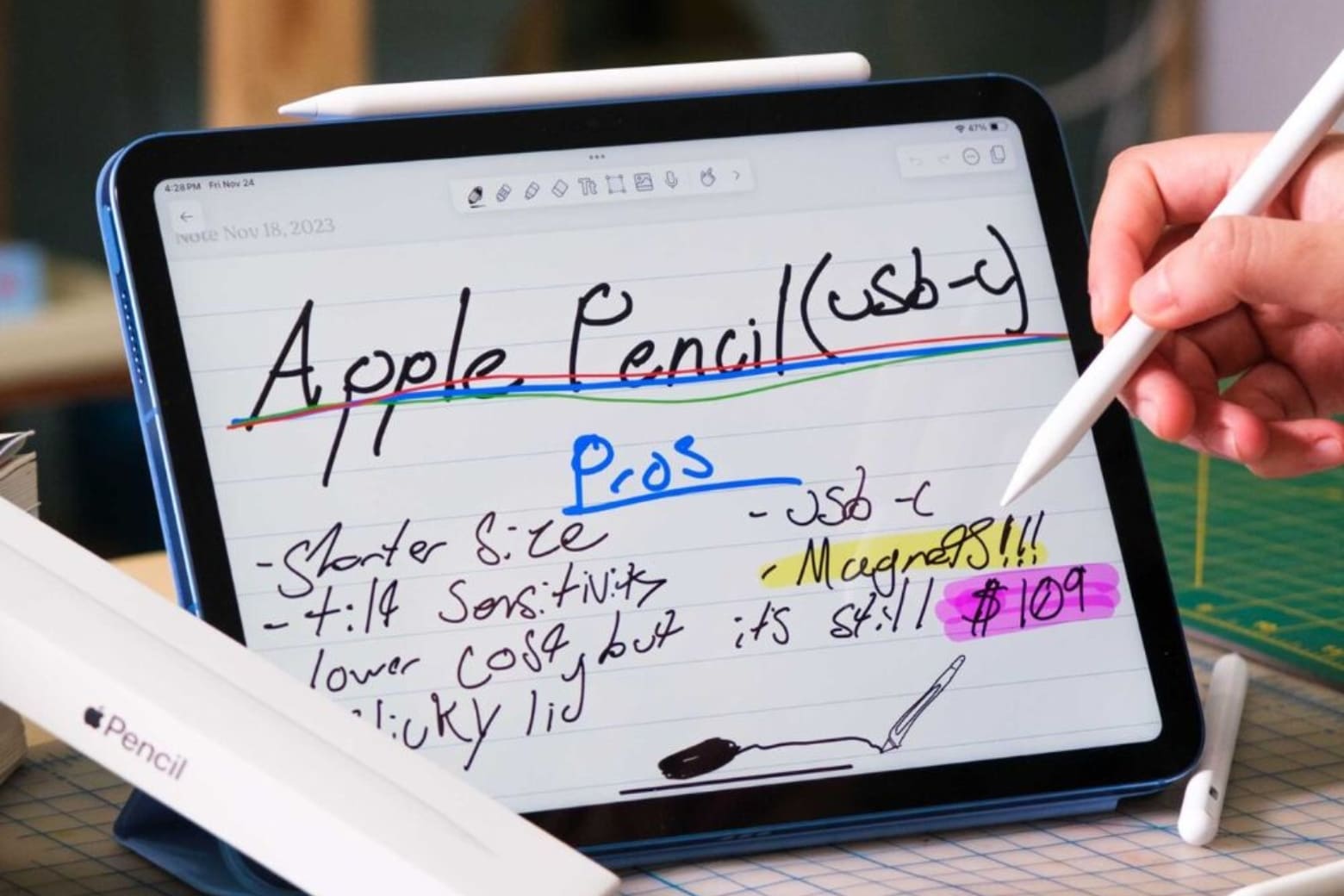 iPad Air M4 dùng pencil nào và hướng dẫn chọn bút phù hợp với nhu cầu 7 Rủi ro khi dùng bút bên thứ ba giá rẻ