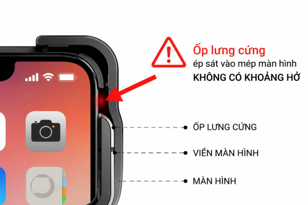 iPhone bị đen góc màn hình- Hướng dẫn chẩn đoán nguyên nhân và xử lý lỗi 8 Va đập và lực đè nén là nguyên nhân hàng đầu khiến màn hình OLED bị hư hỏng.